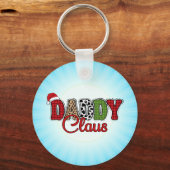 Daddy Claus Kariert Pattern-60095 Schlüsselanhänger (Vorderseite)