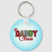 Daddy Claus Kariert Pattern-60095 Schlüsselanhänger (Rückseite)