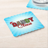 Daddy Claus Kariert Pattern-60095 Untersetzer (angewinkelt)