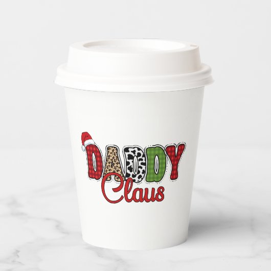 Daddy Claus Karo-Design Pappbecher (Vorderseite)