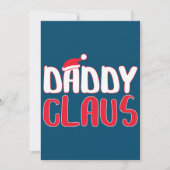 Daddy Claus Matching Weihnachtskostüme Dankeskarte (Vorderseite)