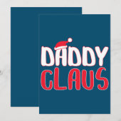 Daddy Claus Matching Weihnachtskostüme Dankeskarte (Vorne/Hinten)
