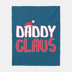 Daddy Claus Matching Weihnachtskostüme Fleecedecke