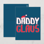 Daddy Claus Matching Weihnachtskostüme Postkarte (Vorne/Hinten)