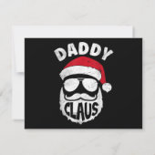 Daddy Claus Santa Claus Funny Christmas Matching P (Rückseite)