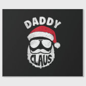 Daddy Claus Santa Claus Funny Christmas Matching P Geschenkpapier (Flach)