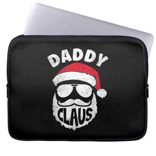 Daddy Claus Santa Claus Funny Christmas Matching P Laptopschutzhülle (Vorderseite)