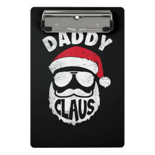 Daddy Claus Weihnachtsmann Lustiges Weihnachten pa Mini Klemmbrett