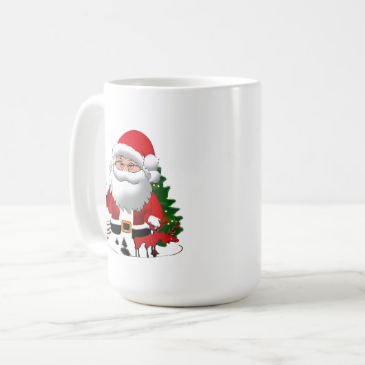 Daddy Claus with a Reindeer Kaffeetasse (Vorderseite Links)