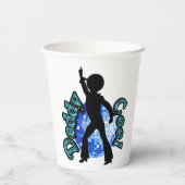 Daddy Cool Disco Dance Vater Day Paper Cups Pappbecher (Rückseite)