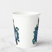 Daddy Cool Disco Dance Vater Day Paper Cups Pappbecher (Rechts)