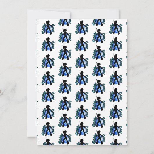 Daddy Cool Disco Dance Vatertag Einladung (Rückseite)