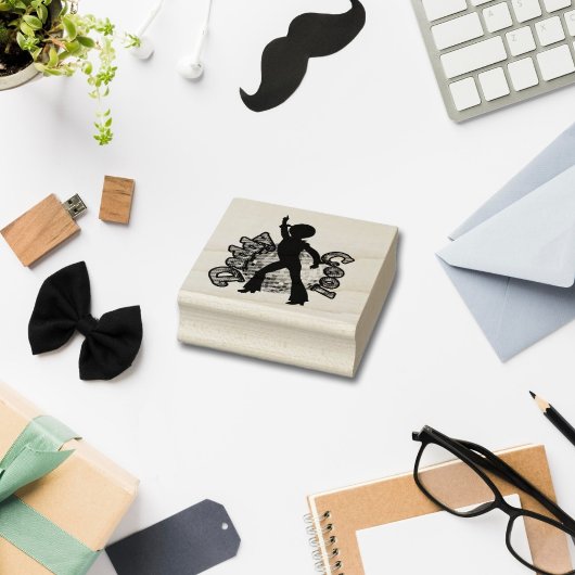 Daddy Cool Disco Dance Vatertag Gummistempel