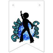 Daddy Cool Disco Dance Vatertag Jagdfahnen Wimpelkette (Zweite Fahne)