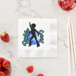 Daddy Cool Disco Dance Vatertag Napkins Serviette