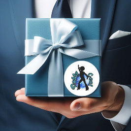 Daddy Cool Disco Dance Vatertag Round Sticker