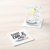 Daddy Cool Rechteckiger Pappuntersetzer (Vor Ort)
