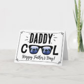 Daddy Cool trendy Sonnenbrille Happy Vatertag Karte (Vorderseite)