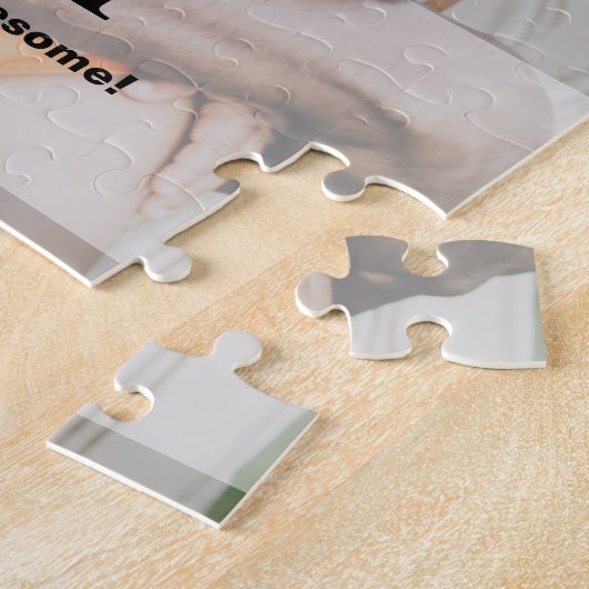 Daddy Custom Foto Name Danke Puzzle (Seite)