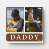 Daddy | Custom Vatertag Foto Collage Tafel Fotoplatte (Vorderseite)