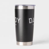 Daddy Dad Established Bold White New Dad Gift Thermobecher (Links)