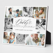 Daddy dankbar für jeden Moment FotoCollage Fotoplatte (Seite)