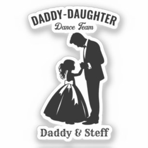 Daddy-Daughter Dance Team (2) Aufkleber
