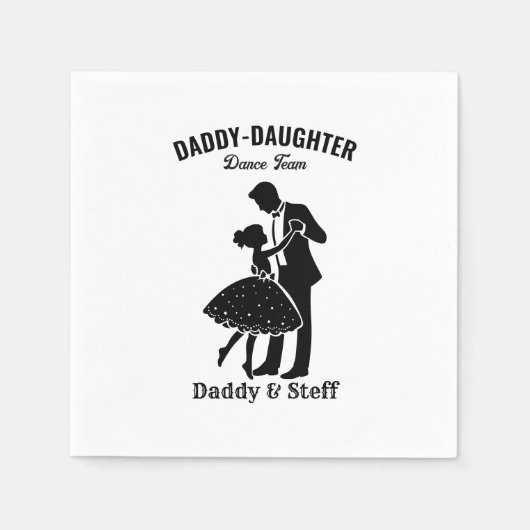 Daddy-Daughter Dance Team (4) T - Shirt Serviette (Vorderseite)