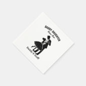 Daddy-Daughter Dance Team (4) T - Shirt Serviette (Ecke)