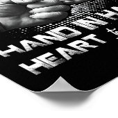 Daddy Daughter Fist Bump Matching Vater&#; s Day Poster (Ecke)