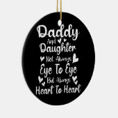 Daddy Daughter Herz zu Herz Geschenke für Vater vo Keramik Ornament (Rechts)