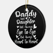 Daddy Daughter Herz zu Herz Geschenke für Vater vo Keramik Ornament (Links)