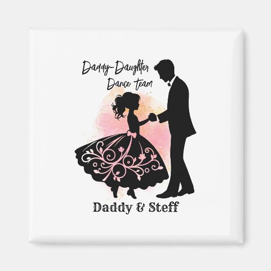Daddy-Daughter-Tanzteam Magnet (Vorne)