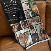 Daddy Definition Photo Collage Fleecedecke