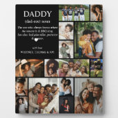Daddy Definition Photo Collage Fotoplatte (Vorderseite)