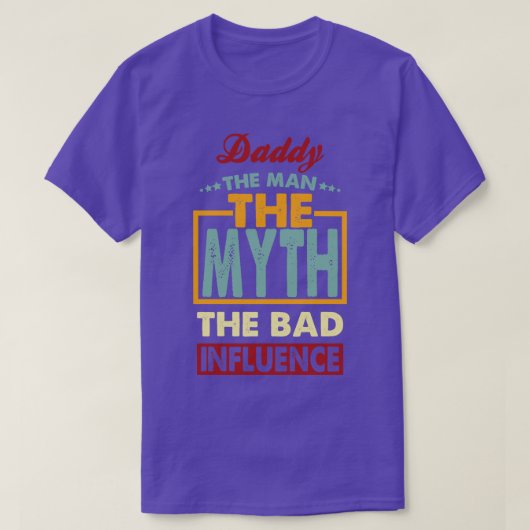 Daddy der schlechte Einfluss T-Shirt (Design vorne)