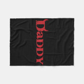 Daddy Devil Horn Lazy Halloween Kostüm Gothic Pap Fleecedecke (Vorderseite (Horizontal))