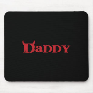 Daddy Devil Horn Lazy Halloween Kostüm Gothic Pap Mousepad