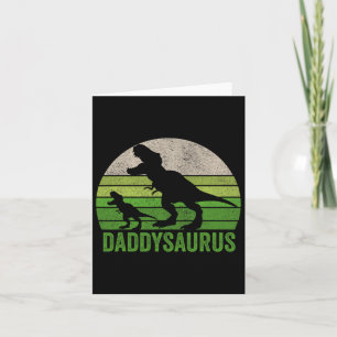 Daddy Dinosaur Daddy Funny Fathers Day Gift Karte