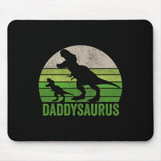 Daddy Dinosaur Daddy Funny Fathers Day Gift Mousepad (Vorne)