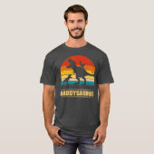 Daddy Dinosaur Daddysaurus 2 Zwei Kinder Geschenk  T-Shirt (Vorne ganz)