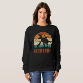 Daddy Dinosaur Daddysaurus 3 drei Kinder xmas weih Sweatshirt (Vorne ganz)