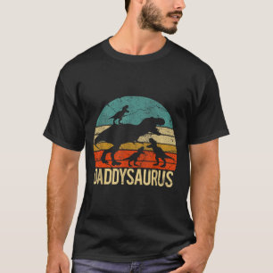 Daddy Dinosaur Daddysaurus 3 Drei Kinder Xmas Weih T-Shirt