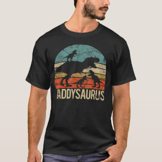 Daddy Dinosaur Daddysaurus 3 Drei Weihnachten T-Shirt