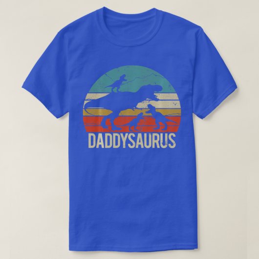 Daddy Dinosaur Daddysaurus 3 Kids xmas chris T-Shirt (Design vorne)