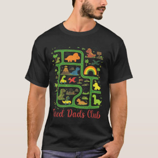 Daddy Dinosaur Dino Land Karte Müder Väter Club T-Shirt