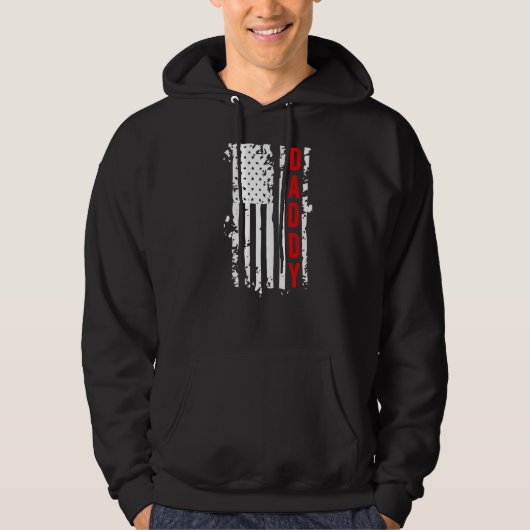 Daddy Distressed Flag Hoodie (Vorderseite)