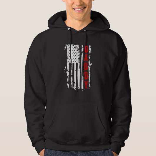 Daddy Distressed Flag Hoodie (Vorderseite)