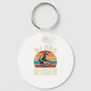 Daddy DJ, aber cooler Vintage-Sonnenuntergang-Vekt Schlüsselanhänger