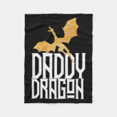 Daddy Dragon Christmas Shirt Matching Family Dad H Fleecedecke (Vorderseite)